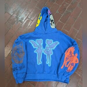 Drake FATD For All The Dogs Hoodie in Blue